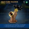 Everflow FIP Inletx3/4" MHT Outlet Multi-Turn Sillcock Hose Bibb with Stuffing Box, Cast Brass 1/2" 4712-NL
